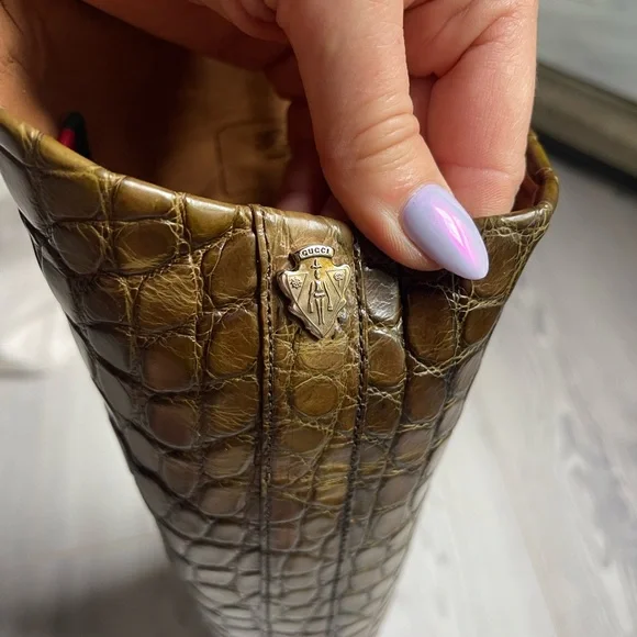 Gucci Alligator leather riding boots 8,5-9 - Picture 3 of 15